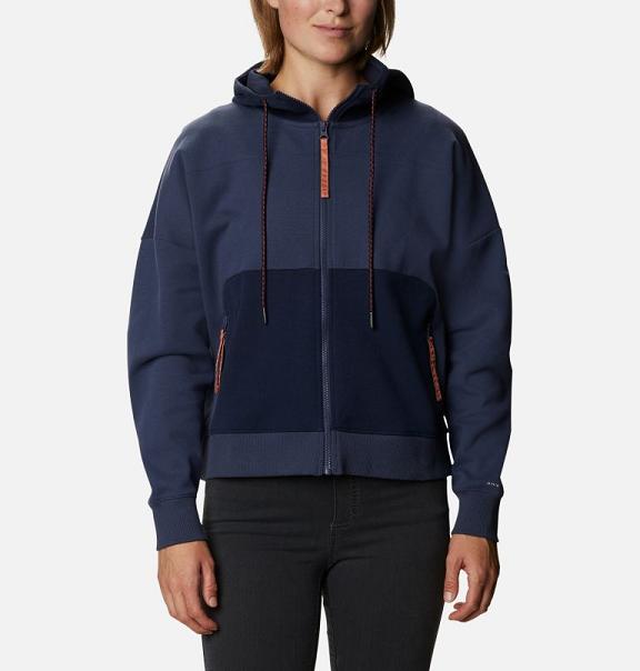 Columbia Totagatic Range Hoodies Blue For Women's NZ49052 New Zealand